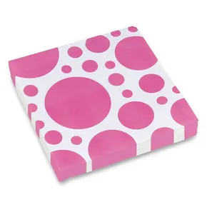 Utierky Solid Color Dots ružové 20 ks